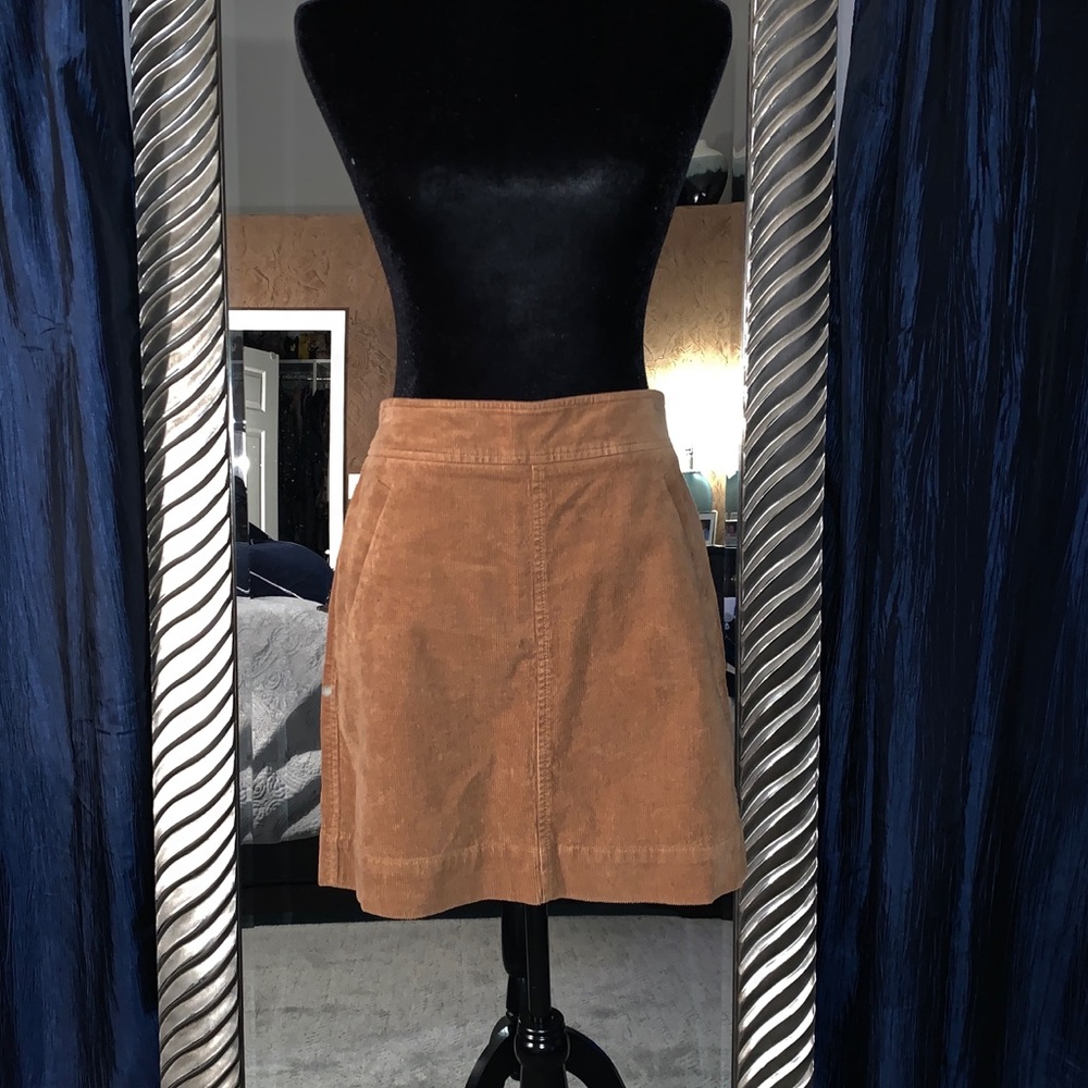 Loft corduroy brown skirt